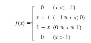 f(x) 0 (x < -1) x+1 (-1 1)