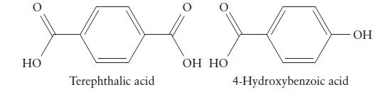 HO Terephthalic acid OH HO 4-Hydroxybenzoic acid OH