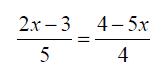 2x-3 4-5x 5 4