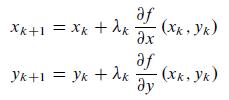 X+1 =X +2 yk+1 =yk +2 af ax af  (3) (X,Y)