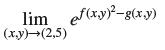 lim f(x,y)-g(x,y) (x,y) (2,5)