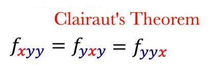 Clairaut's Theorem fxyy = fyxy = fyyx