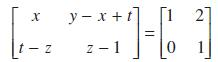 X y=x+t] z-1 t-z 11 [1 2] 1