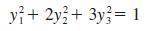 y+ 2y2 + 3y = 1