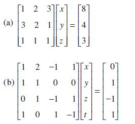 1 2 3 (a) 3 2 1 y = 4 1 3x 8 1 Z 2 -1 (b) 1 10 0 10 1 -1 0 1 X 0|y 1 -1|t N 1 -1