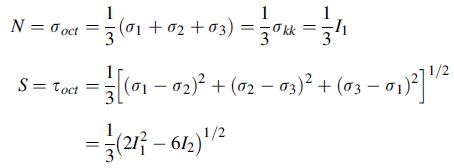 1 N = 0oct=3(01+02 +03) = 30 kk = 3/1 S = Toct 1 = 3 [(0-0) + (02-03) + (03-0)] 1/2 - (217-6/2)/2 3