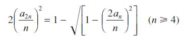 2 ()--[-] = 1- n 2 n (n > 4)