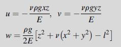 u= W = vpgxz E V = vpgyz E pg 21 [2 +v(x + y) 1]