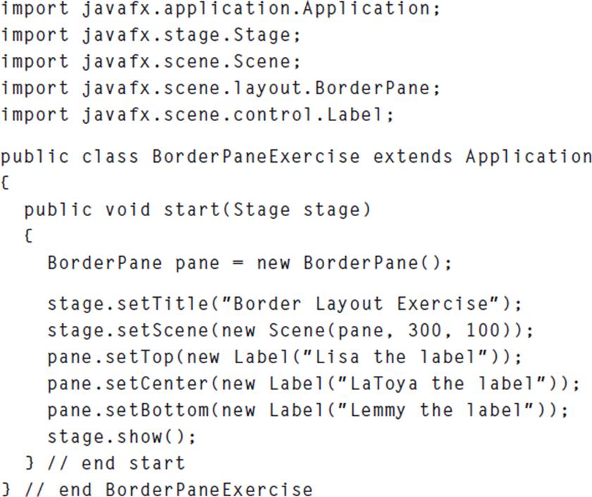 import javafx.application. Application; import javafx.stage.Stage; import javafx.scene. Scene; import
