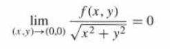f(x, y) lim (x,y) (0,0) x + y =0