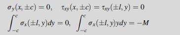 ay(x, c)=0, Txy(x, C) = Txy (l, y) = 0 [*0 (1, y)dy = 0, [_0x (1, y)ydy = M