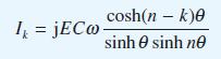 cosh(n - k)0 sinh 0 sinh n Ik = jECw-