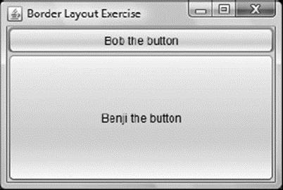 Border Layout Exercise Bob the button Benji the button X 08 Camint Vincu