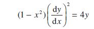(1-x) dy d.x = 4y