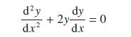 dy d.x dy + 2y = 0 dx
