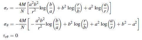 Or = 00 4M [ab N Tre = 0 4M -1 N log (2) 10 | + b log(7) + a log(7)] ab log (2) + b log (2) + a log () +   d]