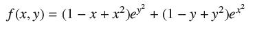 f(x, y) = (1-x+x) e + (1 -y + y)e+