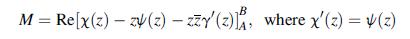 B M = Re[x(z)  2(z) - zzy' (2), where x' (2) = 4(z) -