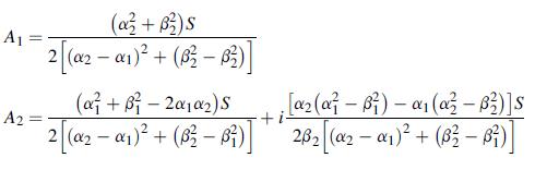 A (a + B) S = 2 [(2 - ) + (3-B)] . [ ( - B) -  (-B)] S +i (a +3-201) S A2 2 [(a-a) + (82-18) 26 [( - ) + (B 2