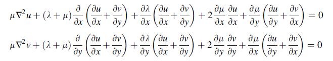 (1+1)=(+) (+2) + (+) uT + (2+ ) dx dx dy,  (21) - ( T2V+ (2+ ) + +    dy dx   v ) / v +  +2    (       + +2  