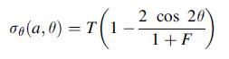 oo(a,0) = T (1 2 cos 20 1 + F