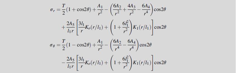 T 0,- (1 + cos20) +- (+413 624) Cos 28 or = 08 +245 [314 A6(0/4) + (1+65) K (1/41)] 20020 -Ko(r/l)+1+ cos20 A