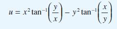 u= x tan X () - ytan ()