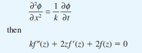 then   1  k t kf"(z) + 2zf'(z) + 2f(z) = 0