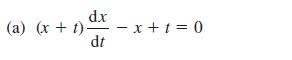 0 = 1 + X - dt (a) (x + t) - xp