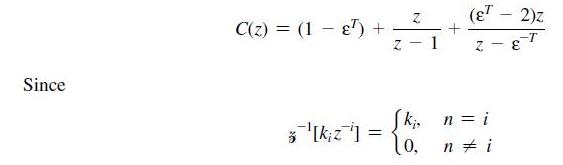 Since C(z)= (1 - ) + [k2] = N N 1 + (T - 2)z 2- E-T n = i ki, 10, ni