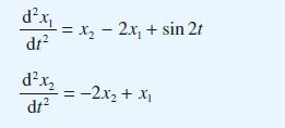 dt dx dr =x2x + sin 2t - = 2x + x