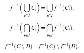 (Uci)=U^(C), iEI iEI f'(na)=(C), iEI iEI f(C\D)=f(C) \(D).