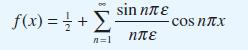 f(x) = = +  n=1 sin   COS NTX