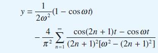 1 202 (1-cost) y = 4 10 cos(2n +1)t - cos cot (2n +1)[w (2n + 1)]