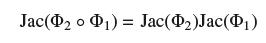 Jac(D0 D) = Jac()Jac()
