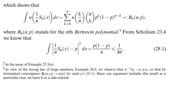which shows that k [u( -S(x) dx = u () (1) p (1 k=0 : (ap), where B, (u; p) stands for the nth Bernstein