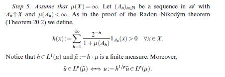 Step 5. Assume that p(X)=o. Let (A) EN be a sequence in with ATX and (4) <0. As in the proof of the