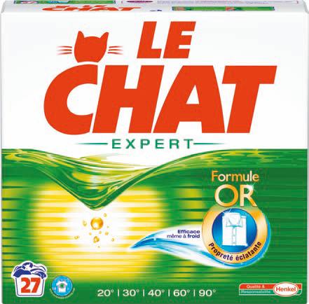 27 == LE CHAT EXPERT- Efficace mme  froid Formule OR Propret 20 1 30 140 1 60 | 90 clatante Outta Besoonaal