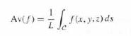 Av(5) = f(x. y. 2)ds L Je