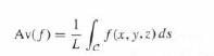 Av(5)= f(x,y.2)ds L