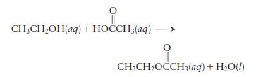 CH3CHOH(aq) + HOCCH3(aq) CH3CHOCCH(aq) + HO(l)