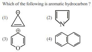 Which of the following is aromatic hydrocarbon ? & (1) (3) (2)