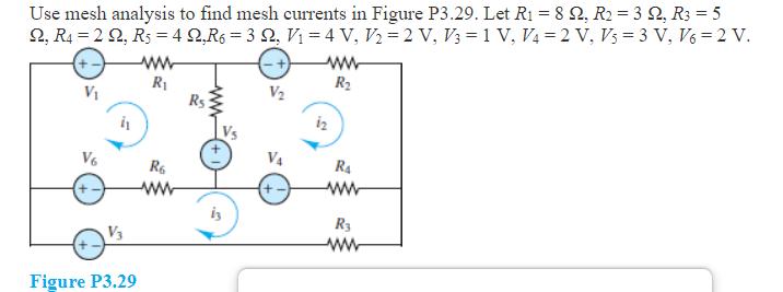 Solved Use Mesh Analysis To Find Mesh Currents I Solutioninn 0635