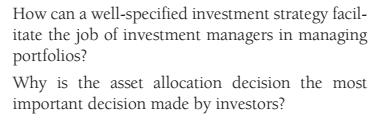How can a well-specified investment strategy facil- itate the job of investment managers in managing