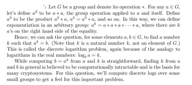 : Let G be a group and denote its operation *. For any a  G, let's define a to be a * a, the group operation