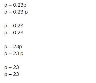 p - 0.23p p - 0.23 p p - 0.23 p - 0.23 p - 23p p - 23 p p - 23 p - 23