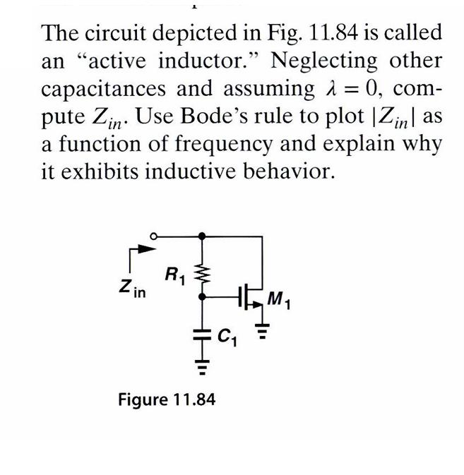 The circuit depicted in Fig. 11.84 is called an 