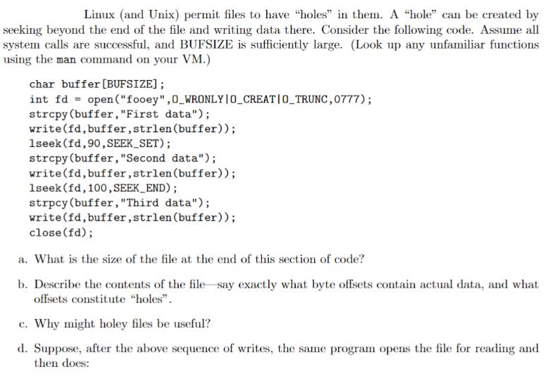 Linux (and Unix) permit files to have 