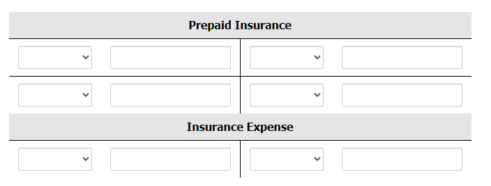 Prepaid Insurance Insurance Expense