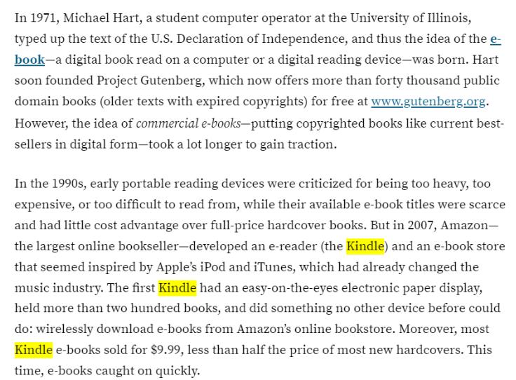 In 1971, Michael Hart, a student computer operator at the University of Illinois, typed up the text of the